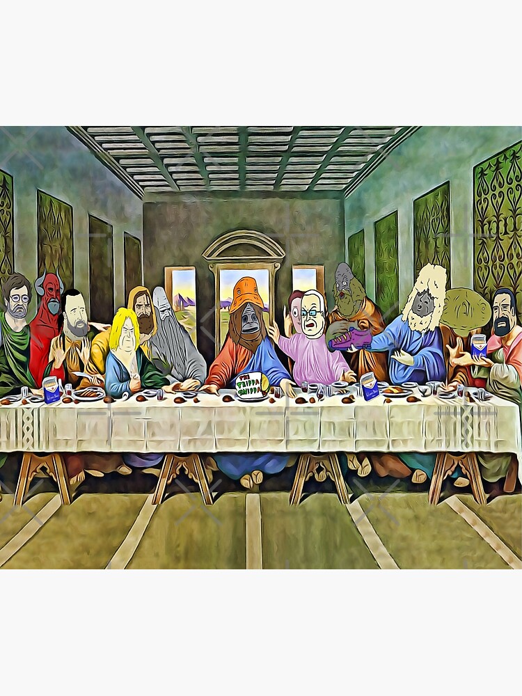 Disover Last Supper of Browntown 2 Mike Nolan Big Lez Show Tapestry