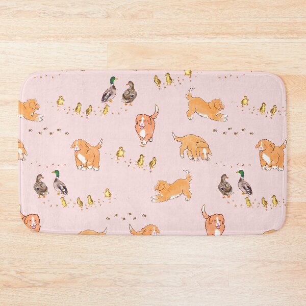 Item preview, Toller Puppies and Ducklings - Light Pink designed and sold by BlossomCreative.