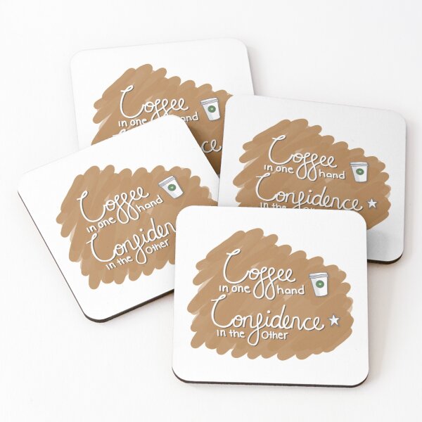 Item preview, Motivational Quote "Coffee in one hand, Confidence in the other" designed and sold by maroon419.