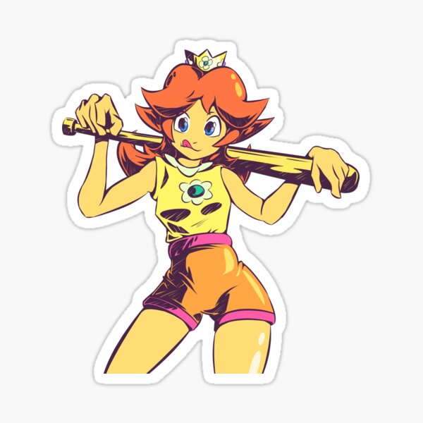 Princess Daisy - Ready for Baseball Sticker