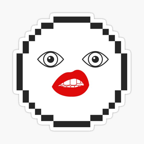 Eye mouth eye Sticker