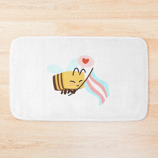 Item preview, Minecraft Trans Pride Bee designed and sold by SoupinSpace.
