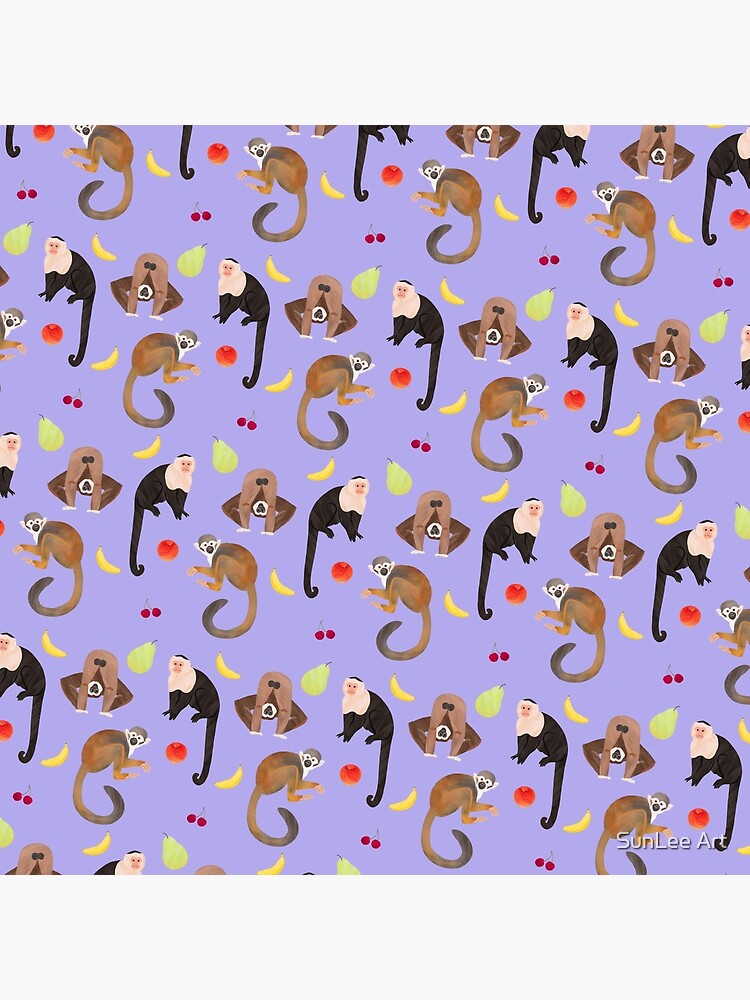Monkeys & Fruits Pattern by sunleeart