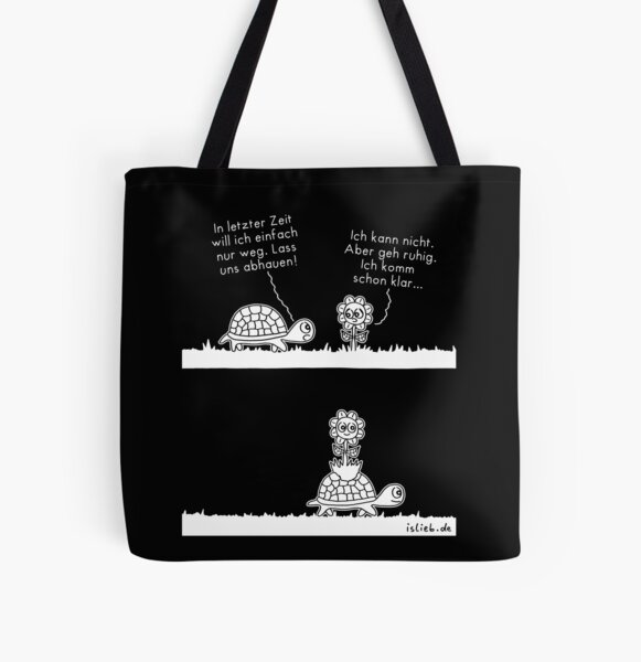 Abhauen - islieb-Comic Allover-Print Tote Bag