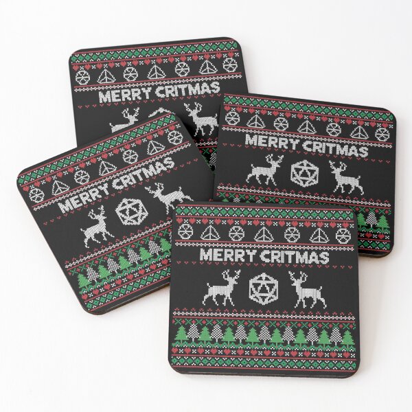 Item preview, Merry Critmas DND Ugly Sweater - DND designed and sold by Nimazu.
