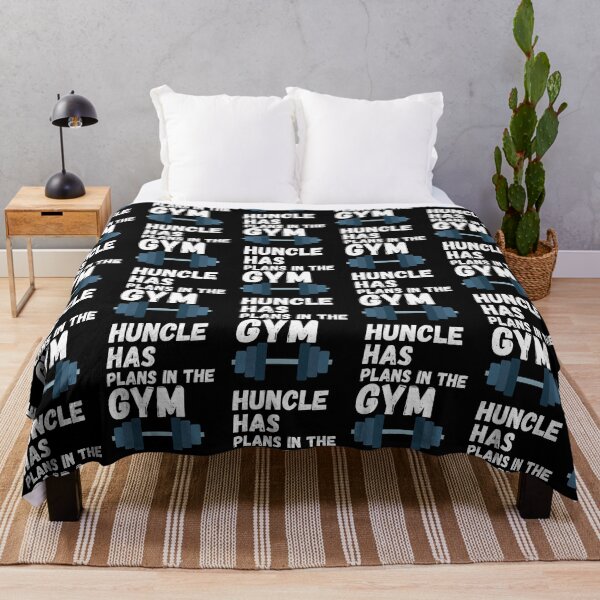 Item preview, Huncle has plans in the gym novelty gifts designed and sold by fra02.