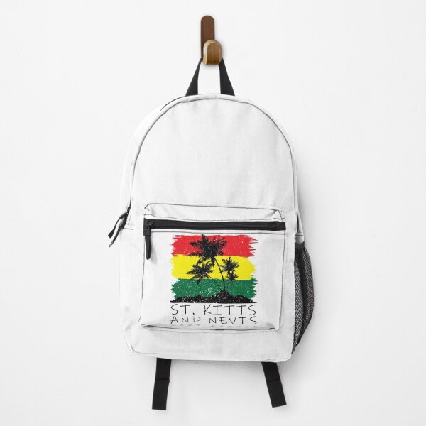Item preview, St. Kitts and Nevis National Colours in Background of Palm silhouette designed and sold by IdentiTee Studios.
