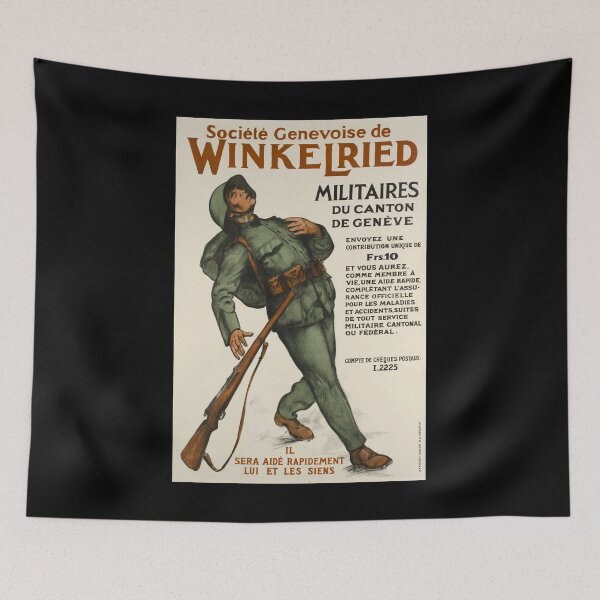 Item preview, retro societe genevoise de winkelried vintage reclame designed and sold by CorasPosters.