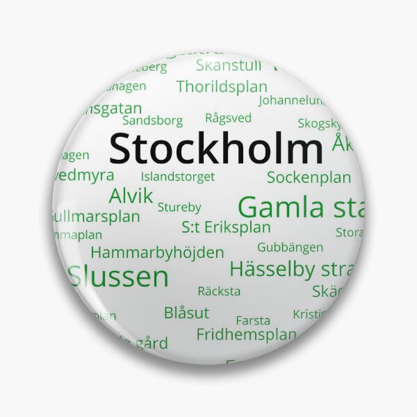 Item preview, Stockholm Gröna Linjen designed and sold by UnderwaterSky.