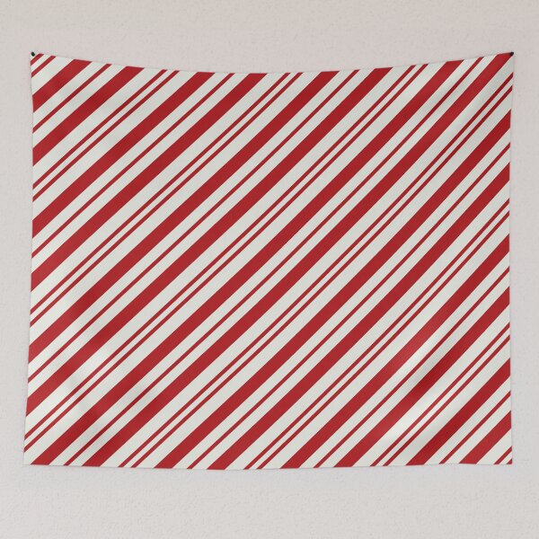 Item preview, Christmas Candy Striper Pattern - Creme designed and sold by thecatsfractal.