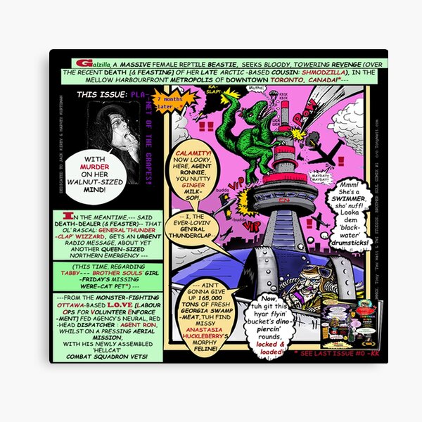 Brother Soul Comic Magazine Super Special ( Page Pop-Art Sample #27 ) Canvas Print