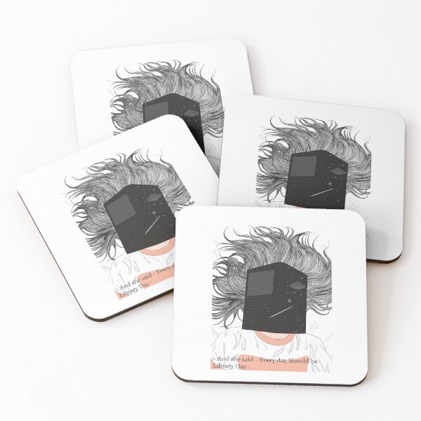 Item preview, Everyday Should Be Library Day - Books and Coffee designed and sold by tinypurpleland.