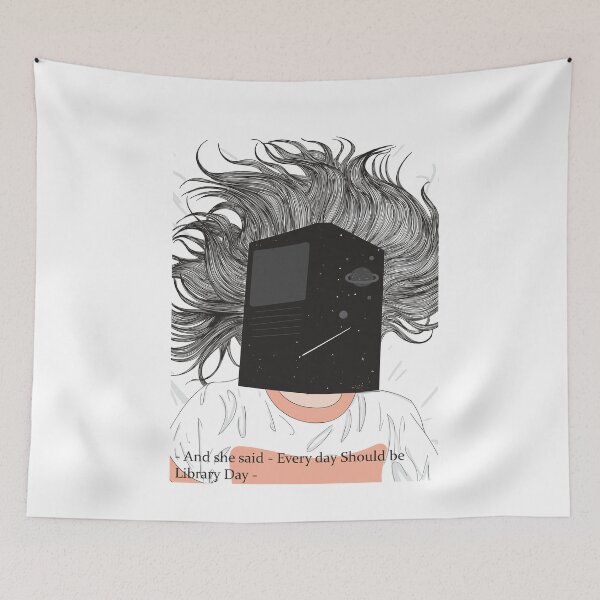 Item preview, Everyday Should Be Library Day - Books and Coffee designed and sold by tinypurpleland.