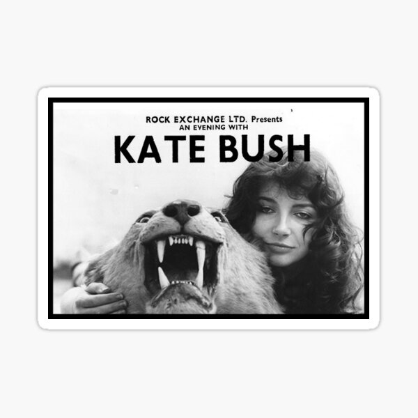 Kate Bush Vintage Ticket Sticker