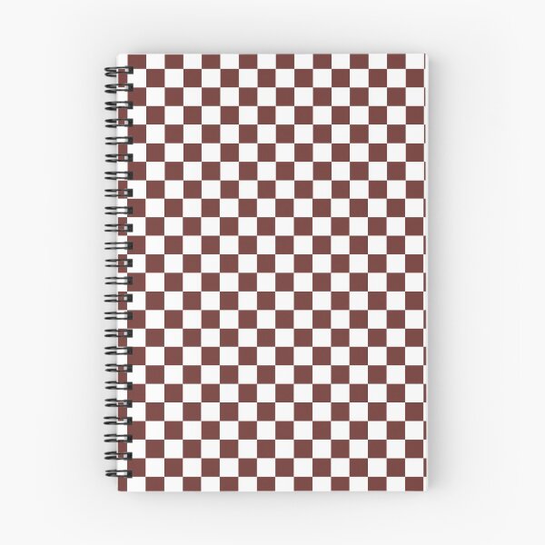 Item preview, Fired Brick and White Check Coloured Pattern - Chequered, Checkered, Checks designed and sold by MissCheck.