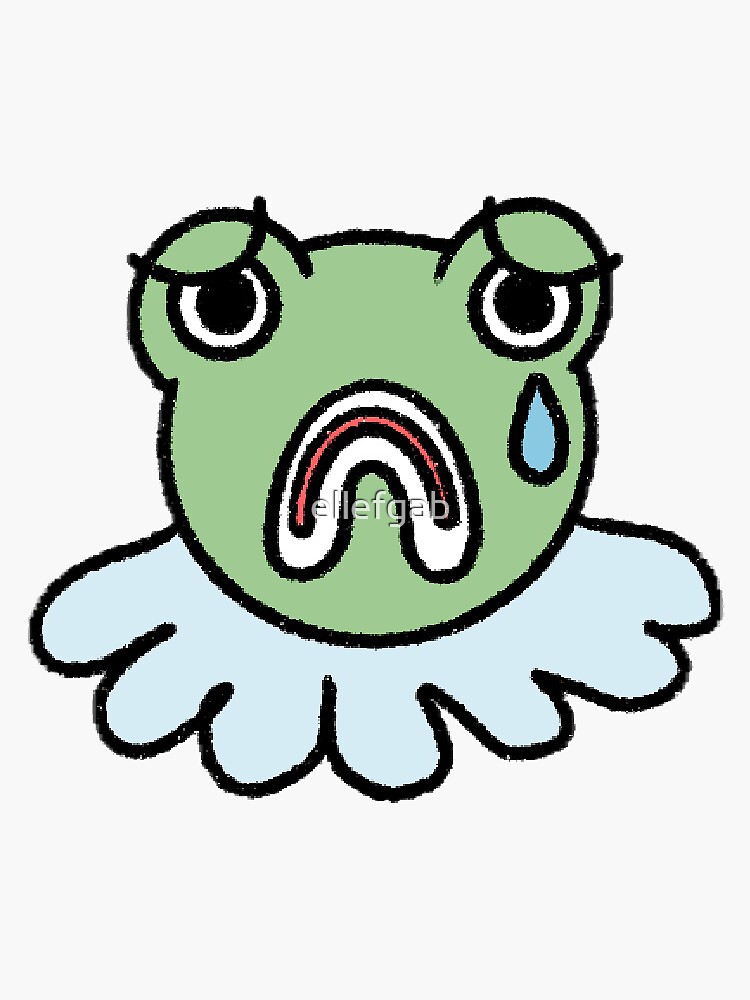 Sad Frog Clown Sticker For Sale By Ellefgab Redbubble 5875