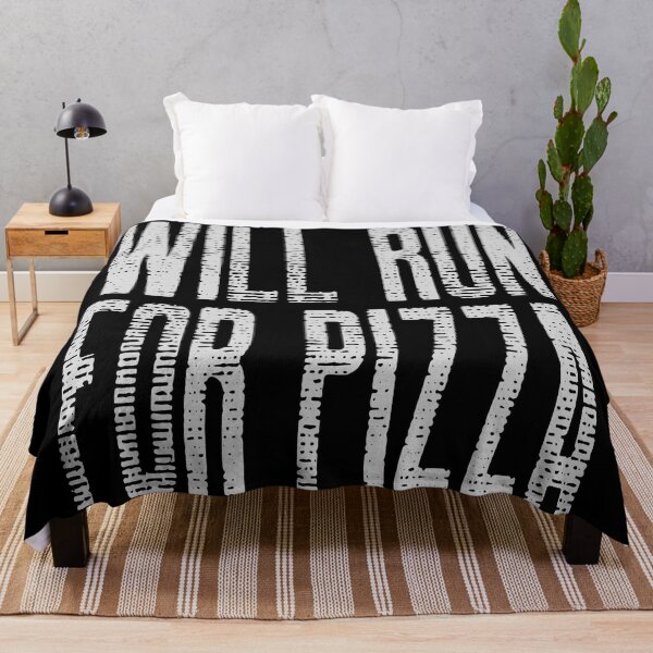 Item preview, Will Run For Pizza Text designed and sold by Coder-T.