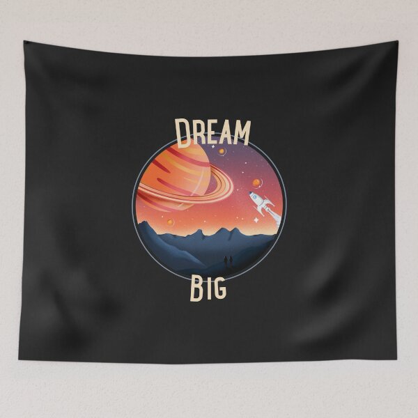 Item preview, Dream Big Space Planet Rocket Design designed and sold by spicygarb.
