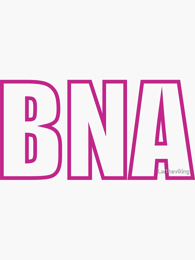 "BNA Nashville Tennessee TN Airport Code " Sticker for Sale by