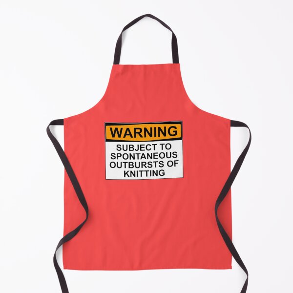Item preview, WARNING: SUBJECT TO SPONTANEOUS OUTBREAKS OF KNITTING designed and sold by Rob Price.