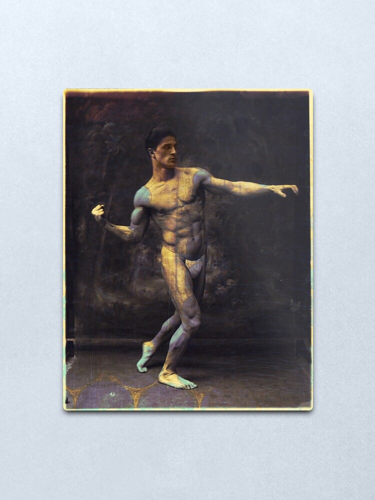 Alternate view of Vintage Boxer Modern Art Metal Print