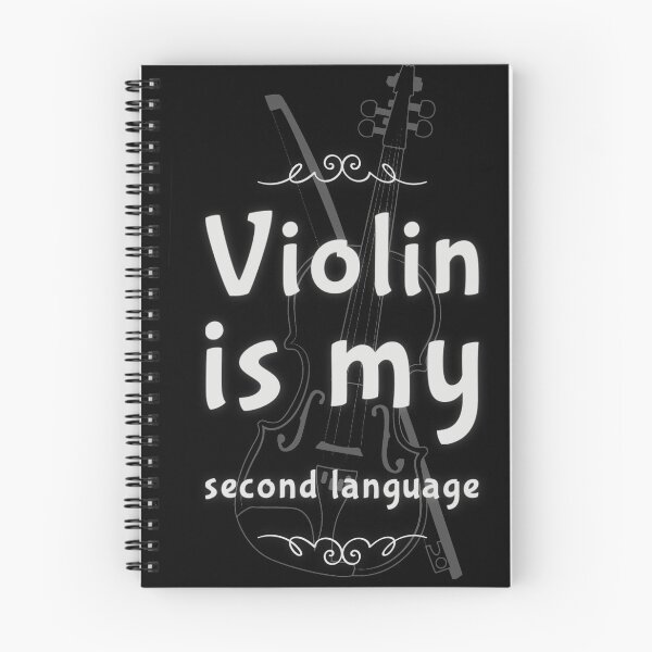 Item preview, Violin is my second language black designed and sold by mwebba2005.