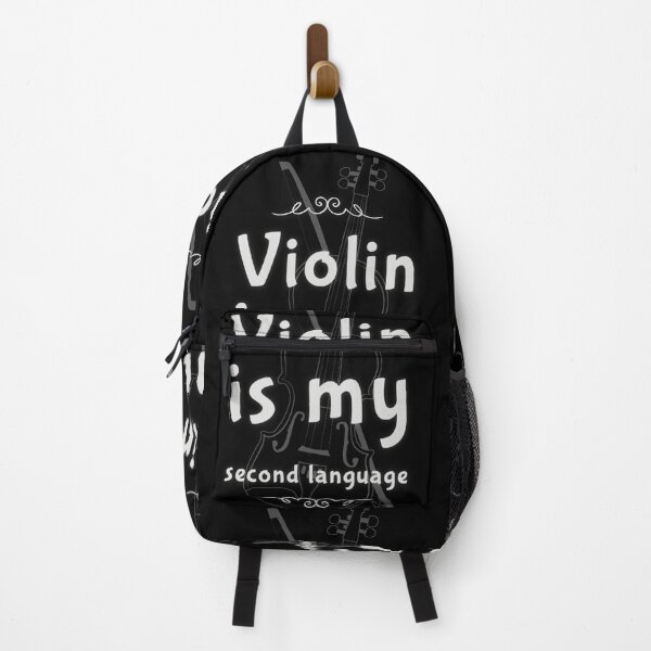 Item preview, Violin is my second language black designed and sold by mwebba2005.