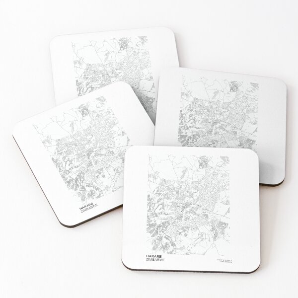 Item preview, HARARE ZIMBABWE CITY MAP designed and sold by MeArtHenry.