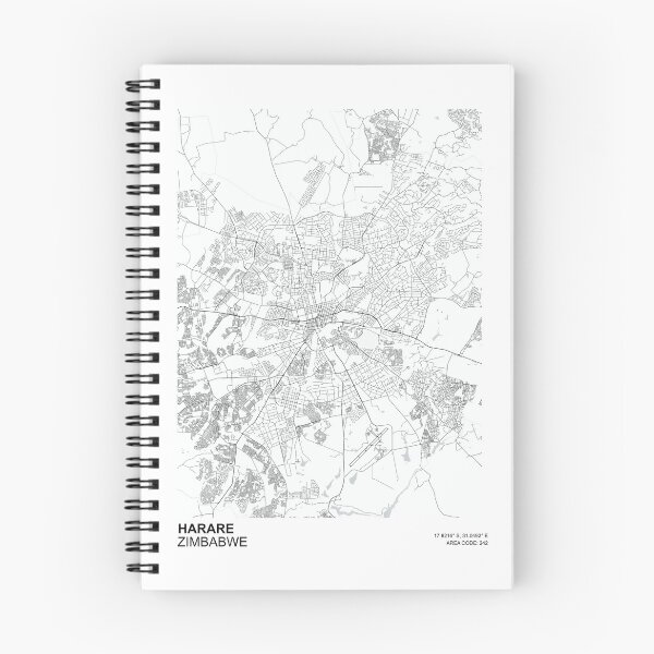Item preview, HARARE ZIMBABWE CITY MAP designed and sold by MeArtHenry.