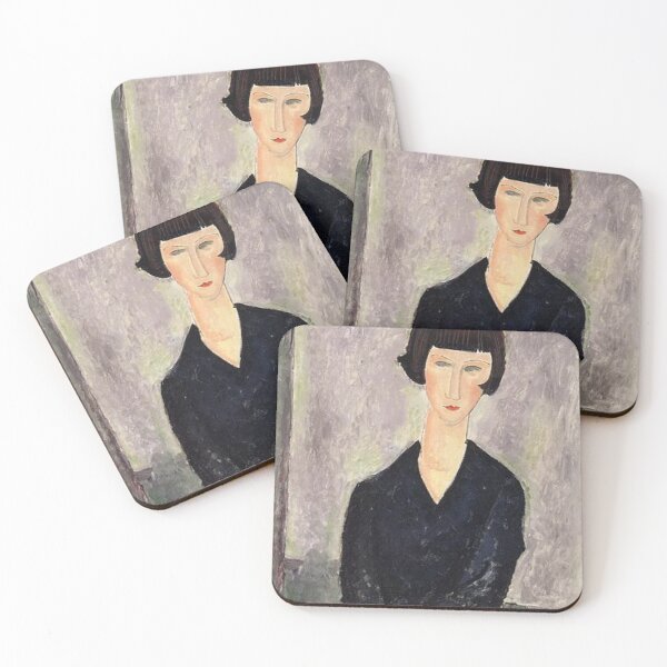 Item preview, The Black Dress - Amedeo Modigliani Classic Famous Art designed and sold by jfreedom.