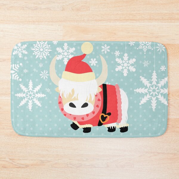 Item preview, Scottish Highland Cattle Christmas Santa Claus designed and sold by Lulupainting.