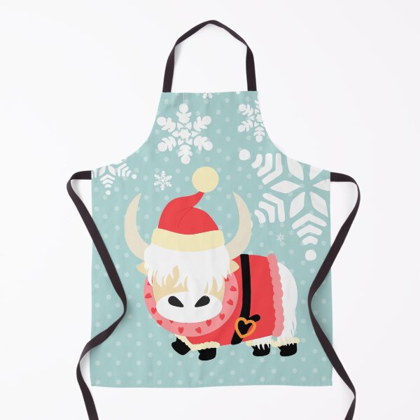Item preview, Scottish Highland Cattle Christmas Santa Claus designed and sold by Lulupainting.
