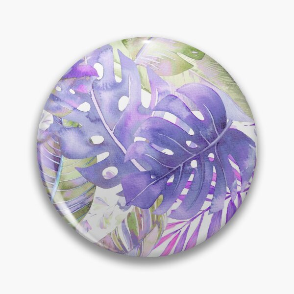 Item preview, Hawaiian Jungle Tropical Foliage, Lavender purple Lemongrass Green designed and sold by PixDezines.