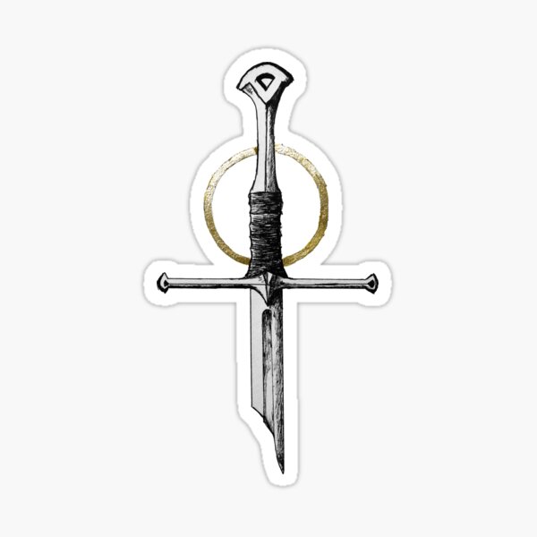 Sword Pen Drawing Sticker for Sale by Muhammad Waqas