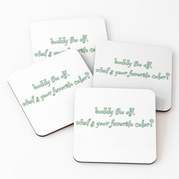 Item preview, buddy the elf, what’s your favorite color? designed and sold by tinytoebeanz.