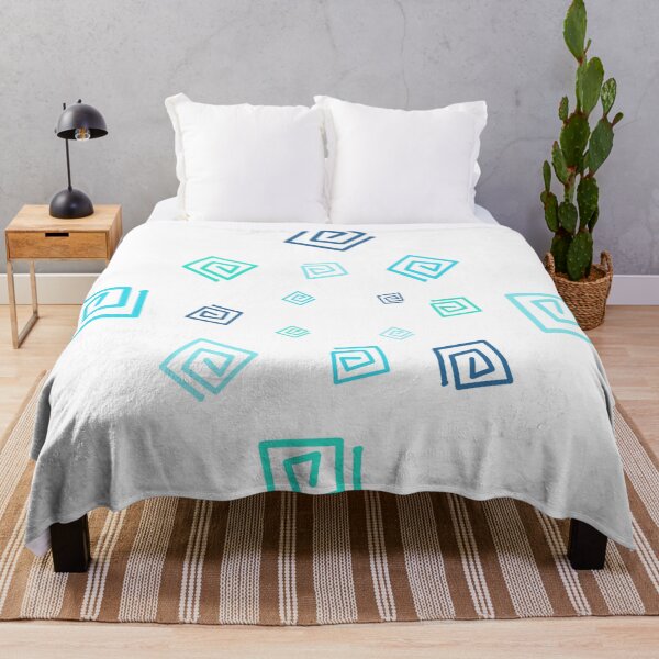 Item preview, Modern Blue Square Circle designed and sold by Artistestella.