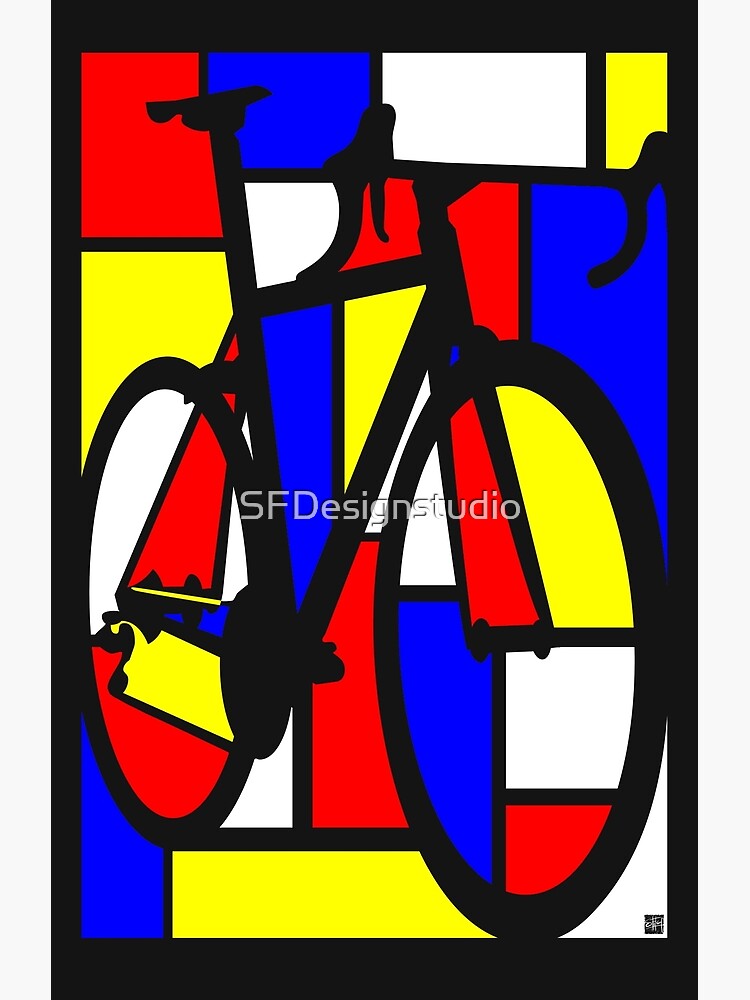 Bicicleta de carretera Mondrianesque de SFDesignstudio