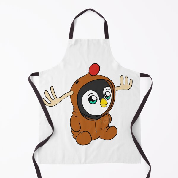 Item preview, Cube the Penguin with a Rudolph onesie - Christmas Collection designed and sold by TnKconcepts.
