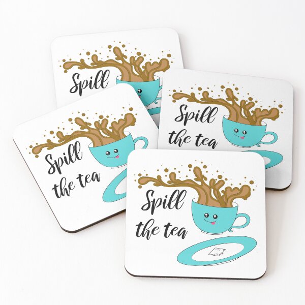 Item preview, Spill the Tea Kawaii Cup Design designed and sold by Disocodesigns.