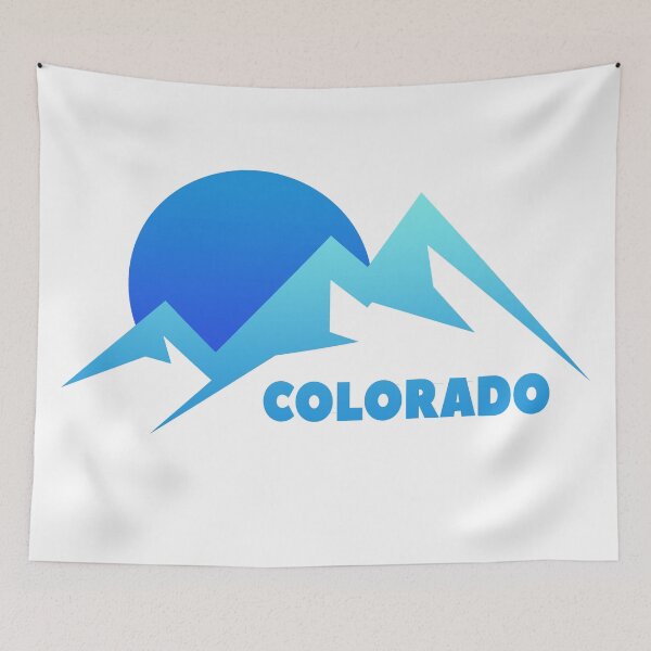 Item preview, colorado minimal mountain blue designed and sold by pholange.