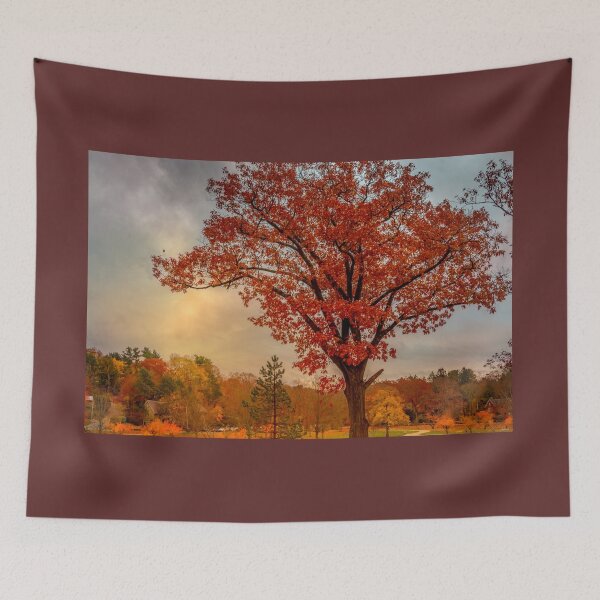 Item preview, Red oak over reservoir  designed and sold by LudaNayvelt.