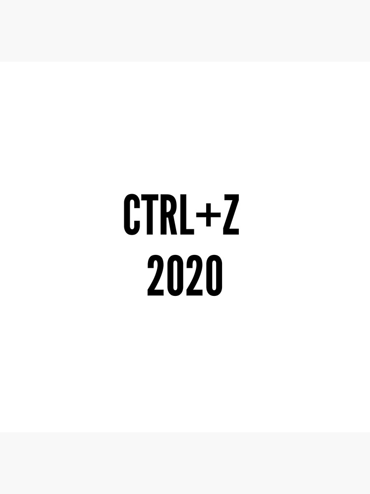 "CTRL+Z 2020" Poster by AppreciateThat Redbubble