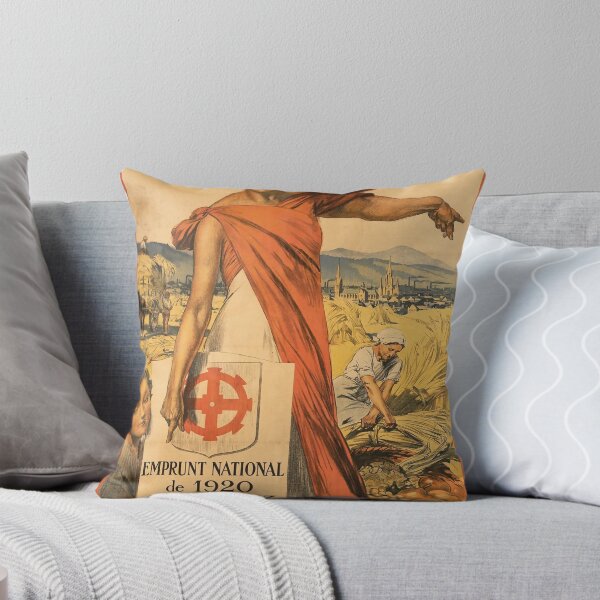 Item preview, retro banque de mulhouse emprunt national vintage reclame designed and sold by CorasPosters.