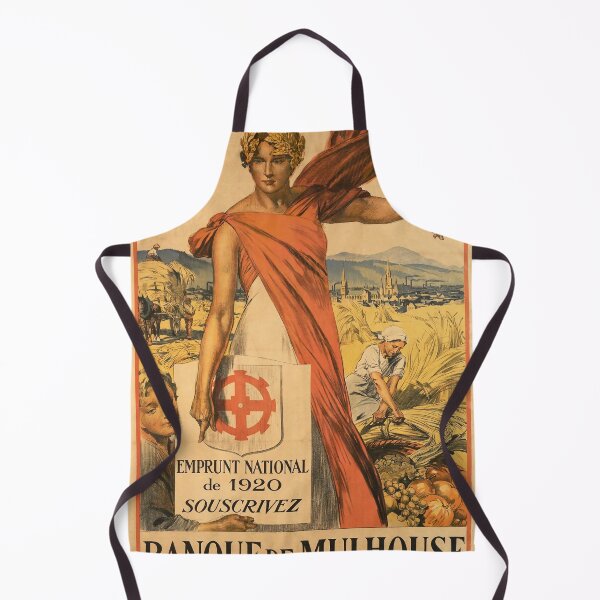 Item preview, retro banque de mulhouse emprunt national vintage reclame designed and sold by CorasPosters.