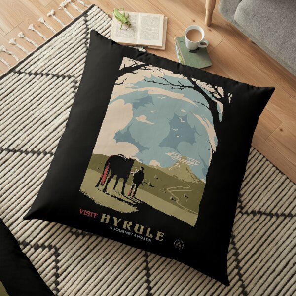 visit hyrule Floor Pillow