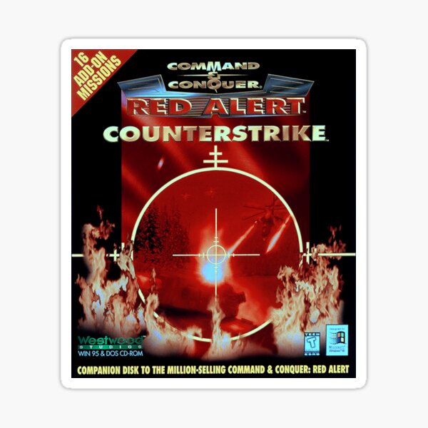 "Command and Conquer Red Alert: Counterstrike" Sticker for Sale by