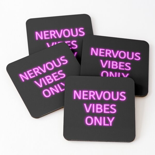 Item preview, Nervous Vibes Only (pink) designed and sold by KittenCamper.