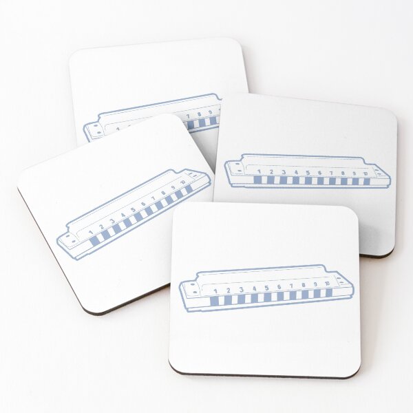 Item preview, carolina blue harmonica graphic art by TIRED STARLING designed and sold by TiredStarling.
