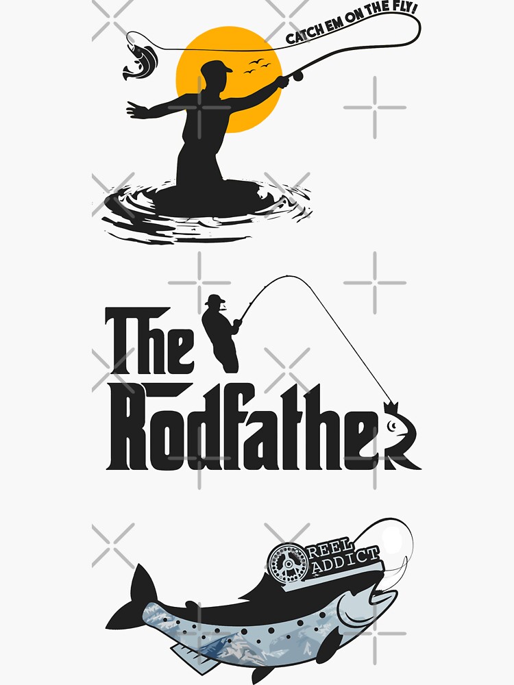 "Fly Fishing Stickers Pack" Sticker for Sale by Zirillothreads Redbubble