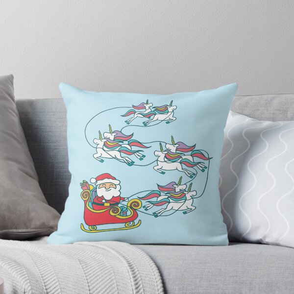 Item preview, Christmas Unicorn Santa Sleigh All Day designed and sold by izzyinks.